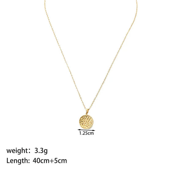 Wholesale Jewelry Nordic Style Vintage Style Devil'S Eye 201 Stainless Steel Natural Stone 18K Gold Plated Epoxy Plating Inlay Pendant Necklace