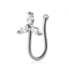 Wholesale Nose Clip Copper Insect Pattern Diamond Design Unisex