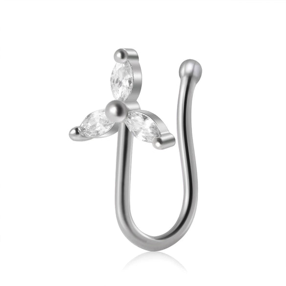 Wholesale Nose Clip Copper Insect Pattern Diamond Design Unisex