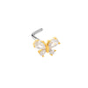 Wholesale Nose Nail Stainless Steel Heart Shape Diamond Style