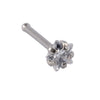 Wholesale Nose Ring Stainless Steel Zircon Clawshaped Fivestar Heart Sshaped Lshaped Straight Rod Electroplated