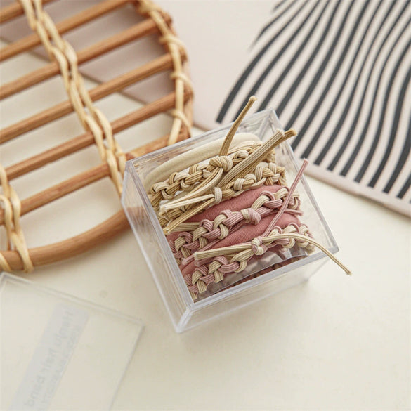 Wholesale Nylon Handmade Braided Hair Rope Hair Accessories