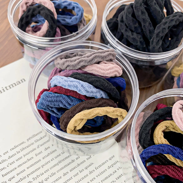 Wholesale Nylon High Elastic Handmade Round Hair Ring For Women