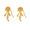 Wholesale Ocean Beach Jellyfish Shaped Stainless Steel Earrings For Women With Stamping Design
