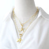Wholesale Ocean Scenery Starfish Clavicle Chain Necklace Copper Geometric Electroplated