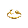 Wholesale Ocean Series Stainless Steel Starfish Shell Ring Jewelry With Electroplating