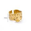 Wholesale Ocean Series Stainless Steel Starfish Shell Ring Jewelry With Electroplating