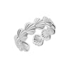 Wholesale Ocean Series Stainless Steel Starfish Shell Ring Jewelry With Electroplating