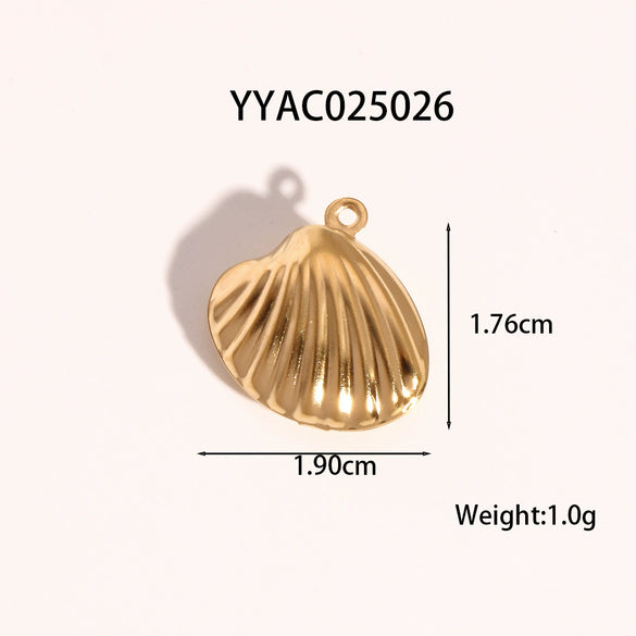 Wholesale Ocean Wind Jewelry Accessories Stainless Steel Pendant With Starfish And Love Design Classic Pattern Vacuum Real Gold Electroplating In Pvd Furnace
