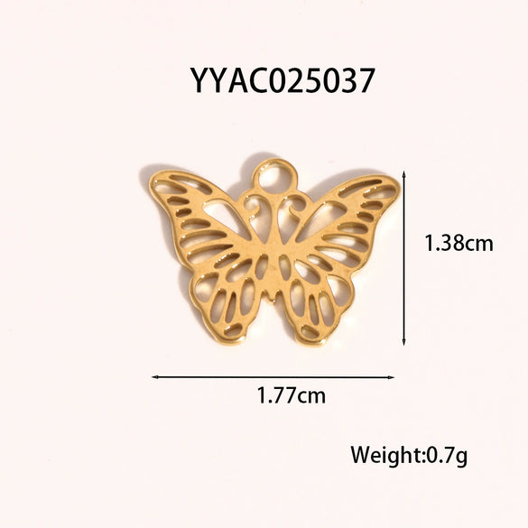 Wholesale Ocean Wind Jewelry Accessories Stainless Steel Pendant With Starfish And Love Design Classic Pattern Vacuum Real Gold Electroplating In Pvd Furnace