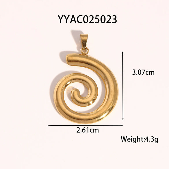 Wholesale Ocean Wind Jewelry Accessories Stainless Steel Pendant With Starfish And Love Design Classic Pattern Vacuum Real Gold Electroplating In Pvd Furnace
