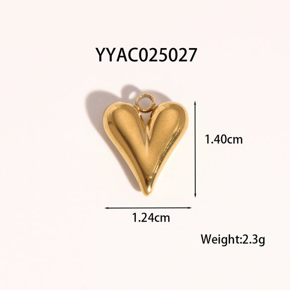 Wholesale Ocean Wind Jewelry Accessories Stainless Steel Pendant With Starfish And Love Design Classic Pattern Vacuum Real Gold Electroplating In Pvd Furnace