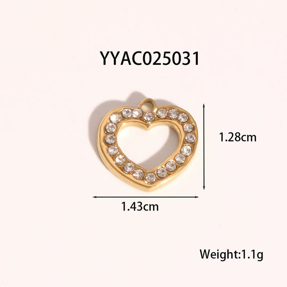 Wholesale Ocean Wind Jewelry Accessories Stainless Steel Pendant With Starfish And Love Design Classic Pattern Vacuum Real Gold Electroplating In Pvd Furnace