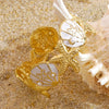 Wholesale Oil Drip Starfish Shell Pearl Cshaped Stainless Steel Open Bracelet Ocean Style Simple And Versatile