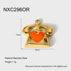 Wholesale Oil Drip Style Envelope Puppy Pattern Stainless Steel Phone Holder Pendant Jewelry Accessories 18K Gold Plated