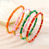 Wholesale Oil Dripping Bamboo Stainless Steel Bracelet With 18K Gold Plating