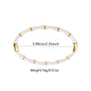 Wholesale Oil Dripping Bamboo Stainless Steel Bracelet With 18K Gold Plating