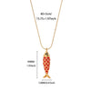 Wholesale Oil Dripping Process Gold Electroplated Stainless Steel Fish Pendant Cross Chain Necklace For Men And Women