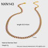 Wholesale Oil Dripping Wheat Ear Chain Stainless Steel Jewelry Necklace Bracelet Anklet For Women