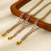Wholesale Oil Dripping Wheat Ear Chain Stainless Steel Jewelry Necklace Bracelet Anklet For Women