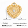 Wholesale Oil Drop Design Sun Shell Pattern Stainless Steel Jewelry Necklace Pendant Diy Accessories