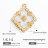Wholesale Oil Drop Design Sun Shell Pattern Stainless Steel Jewelry Necklace Pendant Diy Accessories