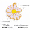 Wholesale Oil Drop Design Sun Shell Pattern Stainless Steel Jewelry Necklace Pendant Diy Accessories