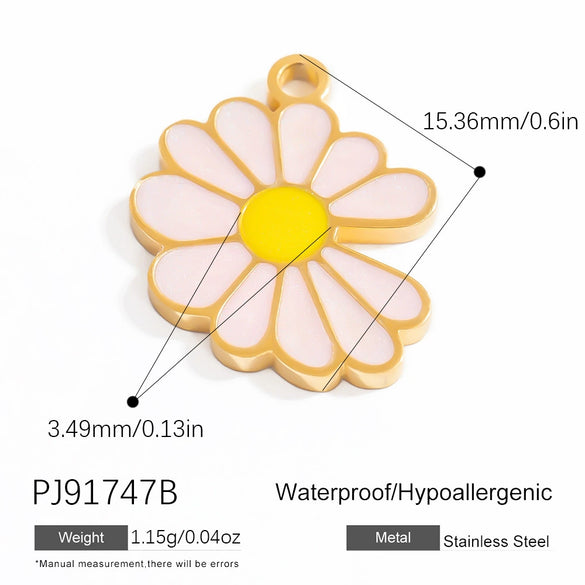 Wholesale Oil Drop Design Sun Shell Pattern Stainless Steel Jewelry Necklace Pendant Diy Accessories