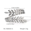 Wholesale Oil Drop Open Ring Titanium Steel Geometric Asymmetrical Hand Jewelry For Women