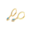 Wholesale Opal Earrings 925 Silver Geometric Light Luxury Style Electroplated
