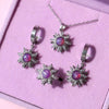 Wholesale Opal Zircon Copper Literature And Art Geometric Style Rotatable Decompression Ring Necklace For Women