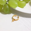 Wholesale Open Ring Stainless Steel Geometric Design Electroplating Female Jewelry