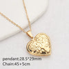 Wholesale Openable Heartshaped Pattern Photo Frame Photo Box Pendant Necklace In Stainless Steel With Electroplating For Women