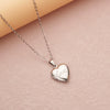Wholesale Openable Heartshaped Pattern Photo Frame Photo Box Pendant Necklace In Stainless Steel With Electroplating For Women