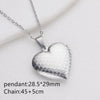 Wholesale Openable Heartshaped Pattern Photo Frame Photo Box Pendant Necklace In Stainless Steel With Electroplating For Women