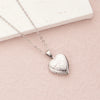 Wholesale Openable Heartshaped Pattern Photo Frame Photo Box Pendant Necklace In Stainless Steel With Electroplating For Women