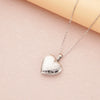 Wholesale Openable Heartshaped Pattern Photo Frame Photo Box Pendant Necklace In Stainless Steel With Electroplating For Women