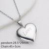 Wholesale Openable Heartshaped Pattern Photo Frame Photo Box Pendant Necklace In Stainless Steel With Electroplating For Women
