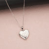 Wholesale Openable Heartshaped Pattern Photo Frame Photo Box Pendant Necklace In Stainless Steel With Electroplating For Women