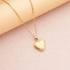 Wholesale Openable Heartshaped Pattern Photo Frame Photo Box Pendant Necklace In Stainless Steel With Electroplating For Women