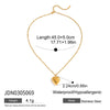 Wholesale Opening And Closing Heart Necklace In Titanium Steel And Stainless Steel With Geometric Pattern And Electroplating For Women