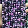 Wholesale Optimized Agate Round Loose Beads For Necklace Accessories Natural Twocolor Fire Agate With Killer Whale Pattern