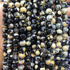 Wholesale Optimized Agate Round Loose Beads For Necklace Accessories Natural Twocolor Fire Agate With Killer Whale Pattern