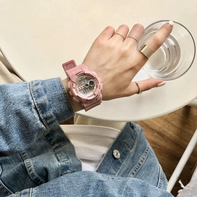 Wholesale Outdoor Sports Watch Plastic And Silicone Material Leisure Style