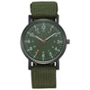 Wholesale Outdoor Sports Watch Plastic Dial Canvas Strap Round Shape Luminous Leisure Style