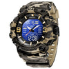 Wholesale Outdoor Waterproof Resin Pu Multifunctional Round Electronic Wristwatch For Men With Camouflage Luminous Style