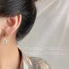 Wholesale Oval Cat's Eye Copper Earrings For Women Retro Style