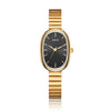 Wholesale Oval Dial Stainless Steel Band Pointer Watch For Female With Retro Simple Style