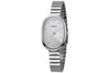 Wholesale Oval Dial Stainless Steel Band Pointer Watch For Female With Retro Simple Style