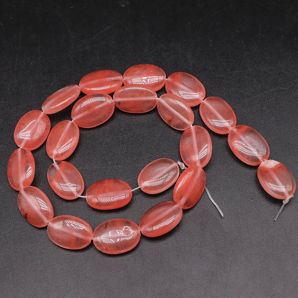 Wholesale Oval Eggshaped Crystal Agate Stone Loose Beads For Diy Accessories Polished